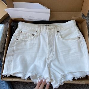 Agolde parker vintage cut off in platinum